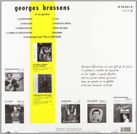 Georges Bressens: Volume 6 (Remastered) [Winyl]