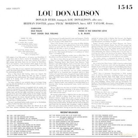 Lou Donaldson Quintet: Wailing With Lou [Winyl]