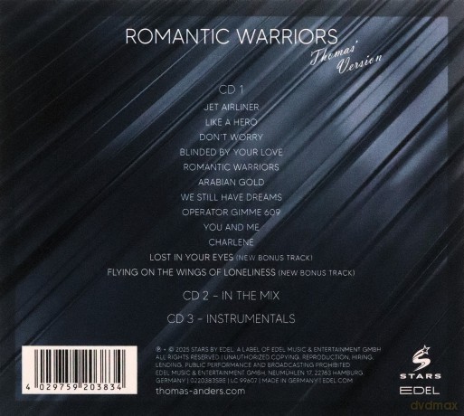 Thomas Anders: Romantic Warriors (digipack) [3CD]