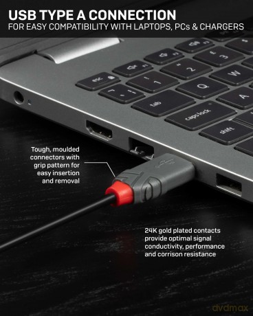 0,2m Usb 2.0 Kabel A/Mini-B, Anthra