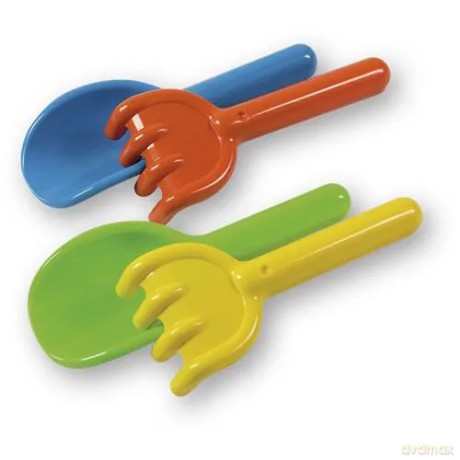 1 X Plastic Spade And Rake - Random - Mookie