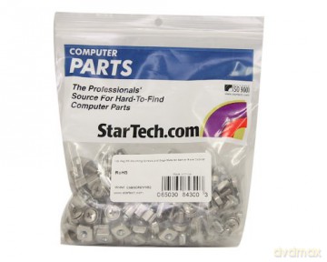 100 Pkg M5 Mounting Screws And Cage Nuts For Server Rack Cabinet