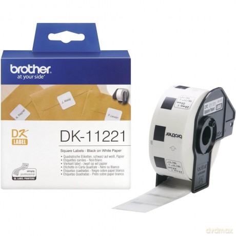 1000 Etich Quad Ades Carta Nero/Bia