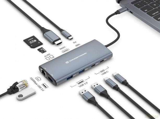 10-In-1 Multifunctional Usb Hub