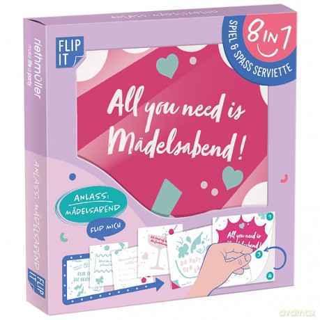 12 Flip Napkins "Madelsabend" 33x33cm, Double-S