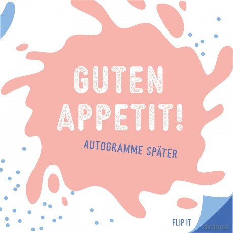 12 Flip Napkins "Nettes Abendessen" 33x33cm, Do