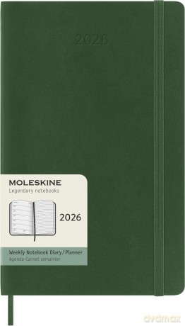 12m Wkly Ntbk Lg Myrtle Green Soft