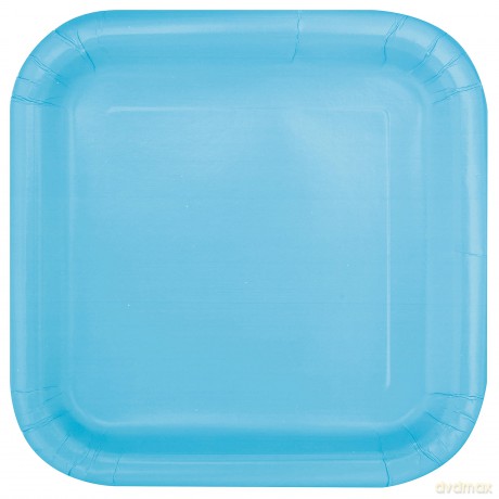 14 Pwdr Blu 9in Sq Plt Sup. Piatto Carta Quadrato 23 Cm Azzurro