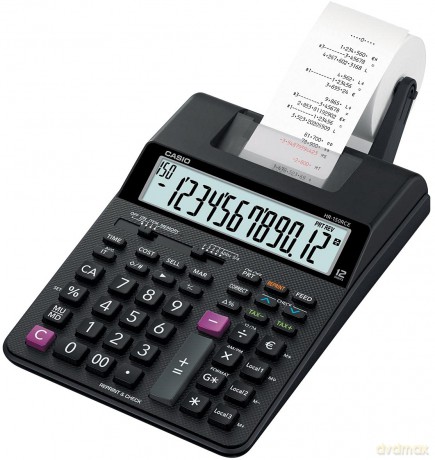 Casio HR-150RCE-WA-EC Kalkulator z drukarką, czarny