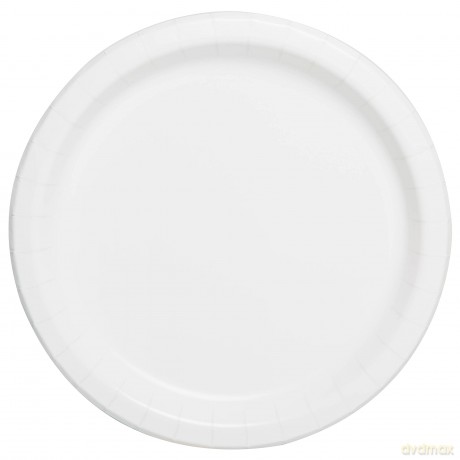 16 Bright White 9in Plates Sup Qs. Piatto 23 Cm Bianco Sup