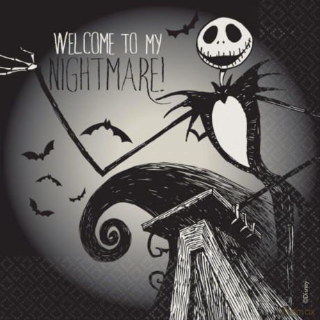 16 Lunch Napkins Nightmare Before Christmas 33 H