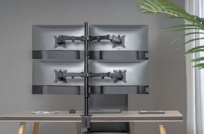 17"-32" Articulating Quad Monitor D