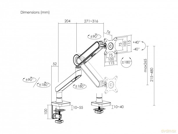17"-35" Premium Monitor Desk Mount