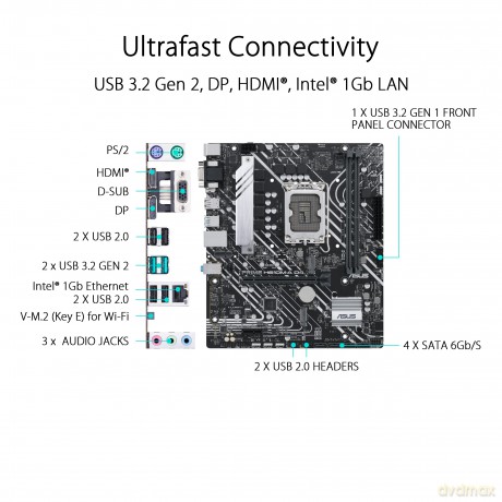 1700 Asus Prime H610m-A Ddr4 Csm