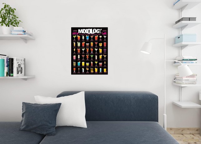 1art1, 49075, Poster, Motivo: Cocktails - Mixology, 91 X 61 Cm