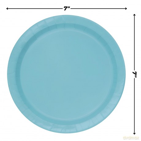 20 Trrfc Teal 7" Plt Sup Qs. Piatto Carta 18 Cm Terrific Teal - Verde Acqua Sup