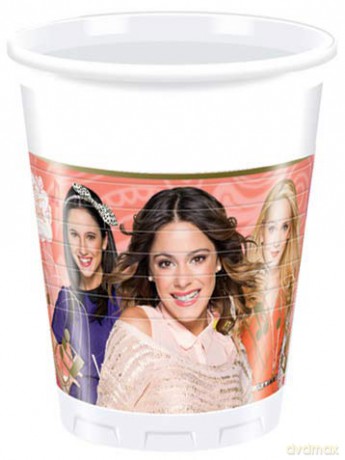 200ml Music Passion Disney Violetta Plastic Cups, Pack Of 8