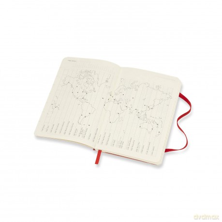 2021 - Wekelijks - Pocket (9x14 Cm) - Scarlet Red - Zachte Kaft