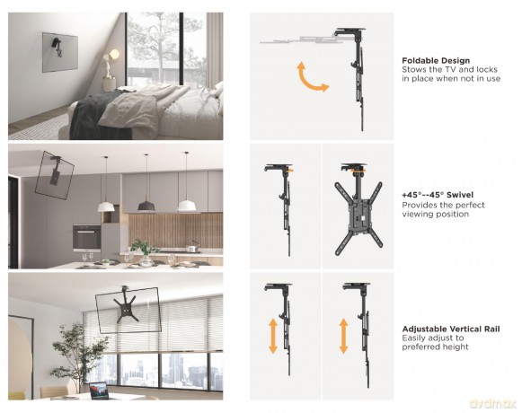 23"-55" Ceiling Mount Tv Bracket
