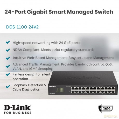 24-Port Gigabit Smart Managed