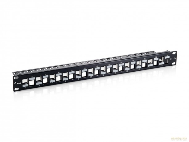 24-Port Keystone Cat.6a Shielded