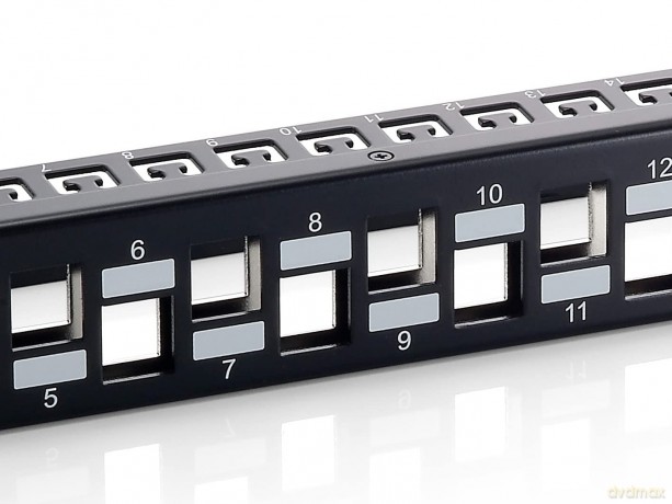 24-Port Keystone Cat.6a Shielded
