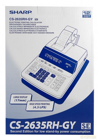 Kalkulator z drukarką Sharp CS-2635RHGYSE