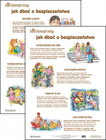 Miś Marcyś Uczy, Jak Dbać O Bezpieczeństwo Plansze Edukacyjne [KSIĄŻKA]