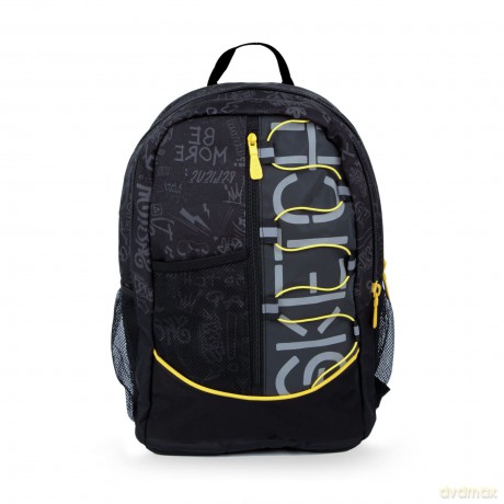 3 Zip Backpack Black