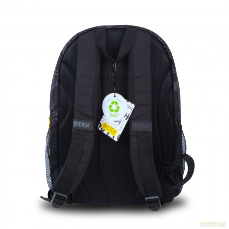 3 Zip Backpack Black
