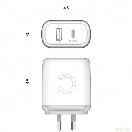 32w Usb-C Pd Wall Charger Eu - Wh