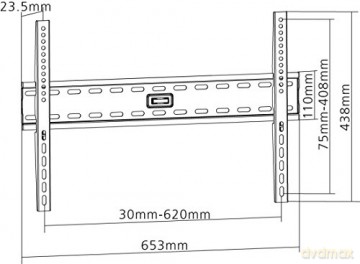 37 -70 Flat Screen Slim Fixed Wall
