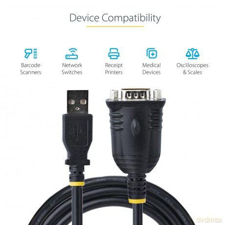 3ft Usb To Serial Cable/Rs232 Adapter