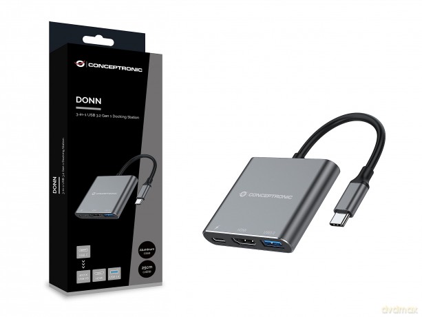 3-In-1 Usb 3.2 Gen 1 Docking Stat.