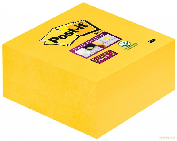 3m Post-It - Cubo 350 Foglietti Super Sticky - Colore Giallo Oro