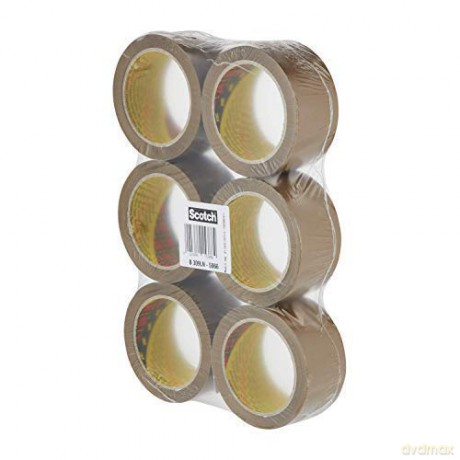 3m Post-It - Nastro Da Imballo Ppl Acrilico A Base D'Acqua Avana 50mmx66m (6 Pz)