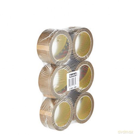 3m Post-It - Nastro Da Imballo Ppl Acrilico A Base D'Acqua Avana 50mmx66m (6 Pz)