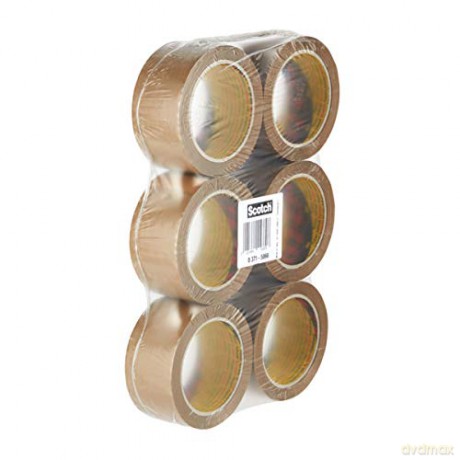 3m Post-It - Nastro Da Imballo Ppl Hot Melt Avana 50mmx66m (6 Pz)