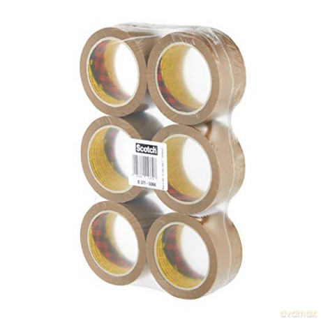 3m Post-It - Nastro Da Imballo Ppl Hot Melt Avana 50mmx66m (6 Pz)