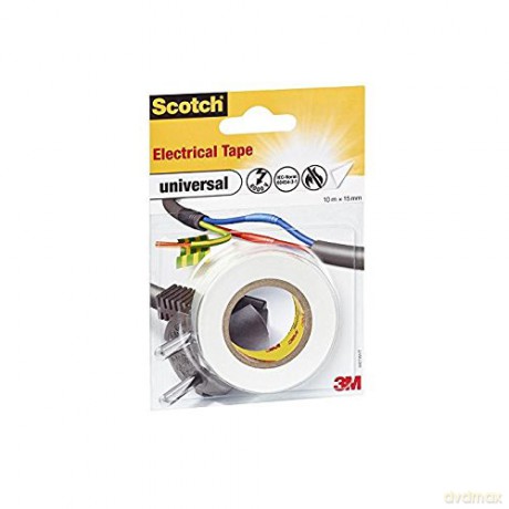 3M Post-it - Nastro Isolante In Pvc 10mx15mm Colore Bianco