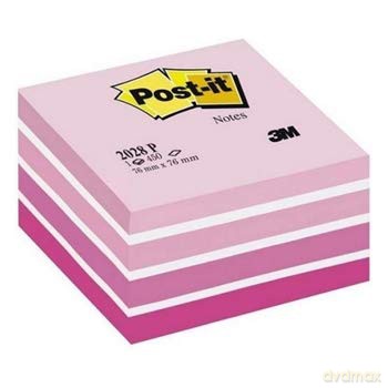 3M Post-it Notes - Cubo Pastello Rosa 450 Fogli 76x76mm