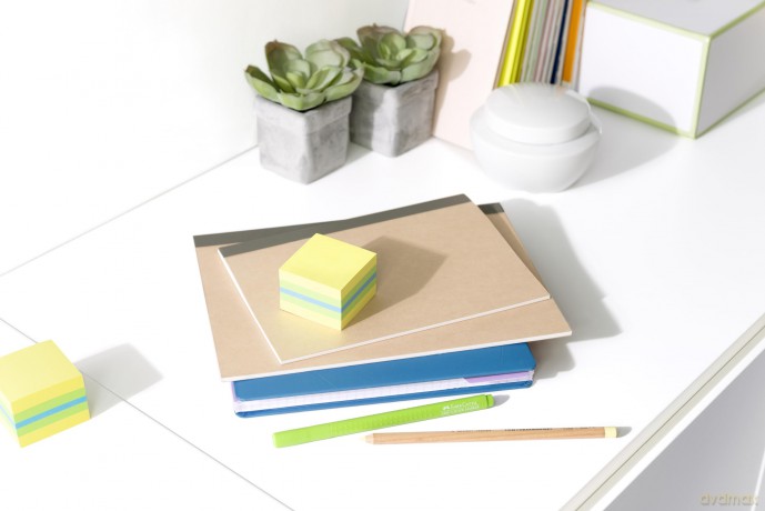 3M Post-it Notes - Mini Cubo Colori Assortiti Azzurro 5,1x5,1Cm