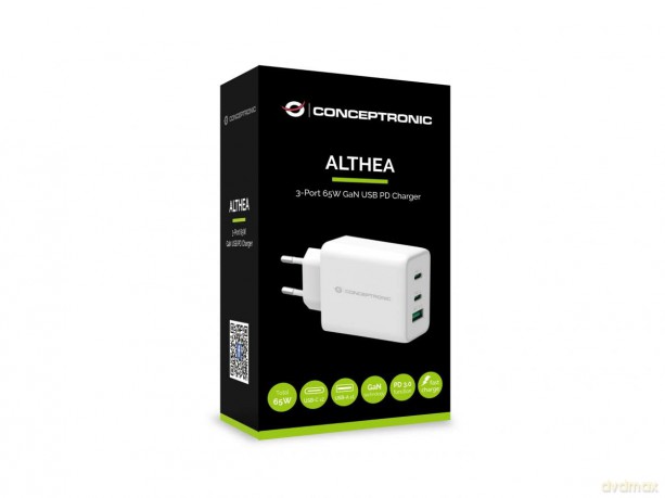 3-Port 65w Gan Usb Pd Charger