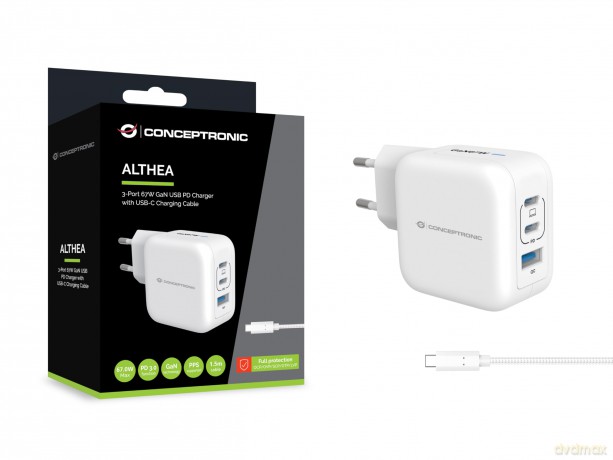 3-Port 67w Gan Usb Pd Charger