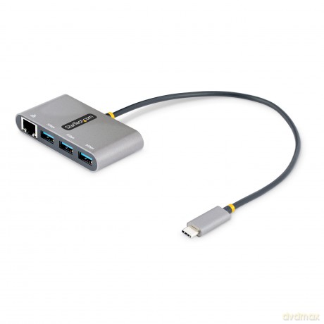 3-Port Usb-C Hub With Ethernet Portable