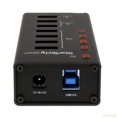 4 Port Usb 3.0 Hub - 3 Dedicated Usb Charging Ports - Wall Mountable - Metal - Powered Usb Hub - Usb Splitter