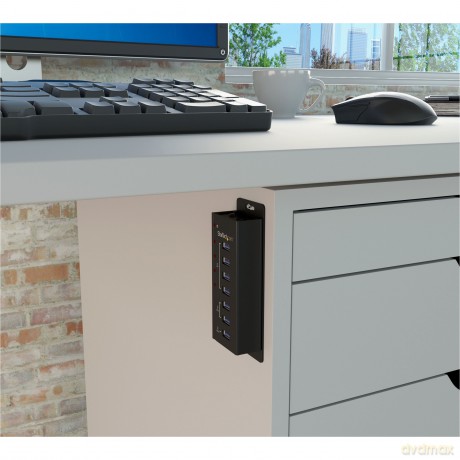 4 Port Usb 3.0 Hub - 3 Dedicated Usb Charging Ports - Wall Mountable - Metal - Powered Usb Hub - Usb Splitter