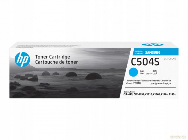 415, Clx-4195, Clt-C504s, Cyan, 1,8k (Stk)-Samsung Clt-C504s Cyan Toner Cartridge 1,8k