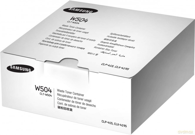 415, Clx-4195, Clt-W504, 3,5k Col., 14k Blk. (Stk)-Samsung Resttonerbehlter Clt-W504