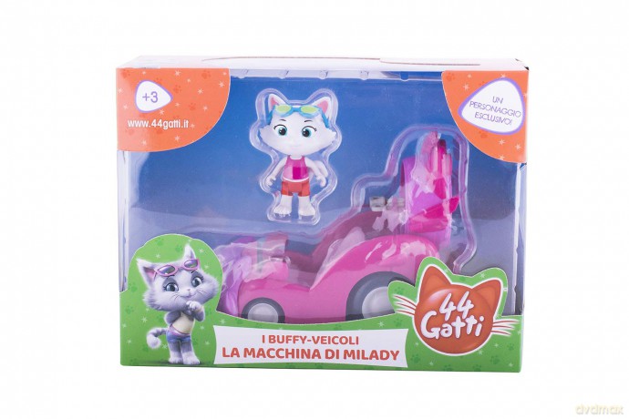 44 Gatti - Veicolo Con Personaggio 8 Cm (Assortimento)